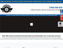Tablet Screenshot of conovertires.com